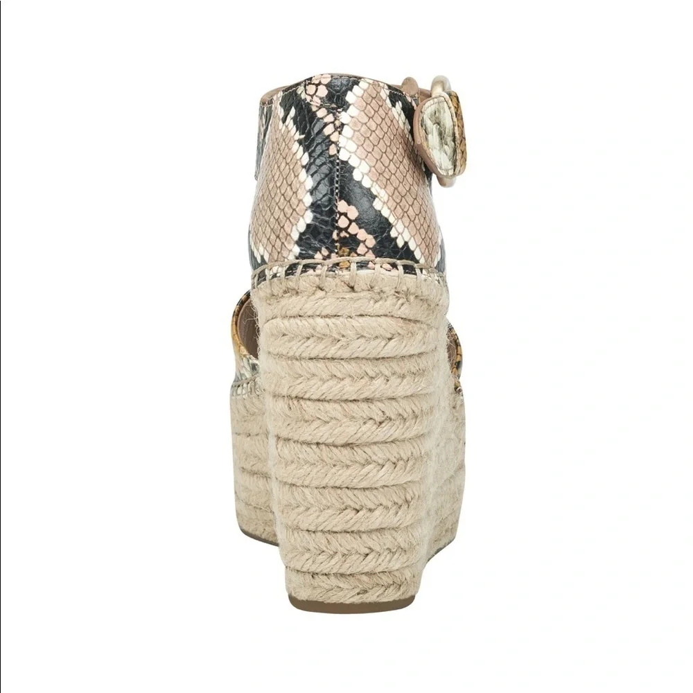 Marc Fisher Alida Espadrille Platform Sandal Sz 10
